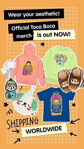 It's HERE! ❣️ Our own OFFICIAL Toca Boca Merch collection! 😍 We're so curious, which piece is YOUR fave? 🙋 The keychain?🔑 The sloth slippers? 🦥 The Voxella tee? 👕 Something else or ALL OF IT? 🤔 Tell us in the comments 💬 and pre-order now on http://tocabocashop.com/ And yes, we ship GLOBALLY! 🌎