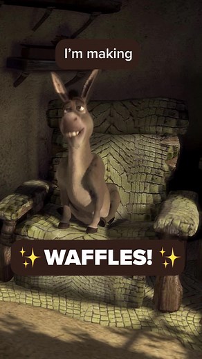 Tomorrow is World Waffle Day. Plan accordingly... 🧇 #Shrek | Donkey From Shrek