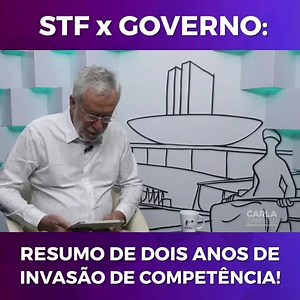 O STF vem invadindo competência do Poder Legislativo há alguns anos e desde a posse do Presidente Jair Messias Bolsonaro, do Poder Executivo também. Alexandre Garcia Oficial traz um breve resumo dessas decisões. Onde está, afinal, o princípio constitucional da separação de Poderes? Só nosso Presidente parece respeitá-lo. Imaginem se fosse o inverso... | Carla Zambelli