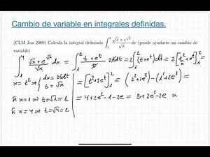 Integral definida #04: Cambio de variable en integrales definidas