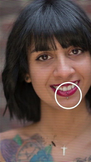 Vertical Labret Piercing