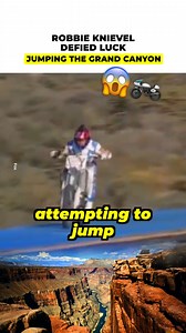 Robbie Knievel wanted to make his dream come true. Before millions, he wanted to break a record. Only with his bike and his bravery, he tried to jump the Grand Canyon. | Hallelujah