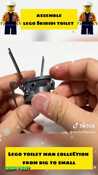 Hướng Dẫn Lắp Ghép Lego Toilet Man Độc Đáo