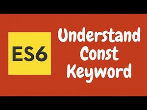 3. Usage of Constants with Const Keyword in ECMAScript6.