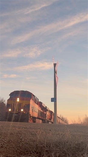 BNSF Grain train with KCS, an H2 GEVO, and an ACe! #train #railfan #railroad #bnsf #kcs #cpkc