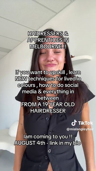 Hairdresser Education Workshop in Melbourne on August 4th