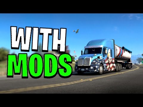 (ATS LIVE) TRUCKING WITH MODS IN THE USA ON MY LOGTECH G920 WHEEL