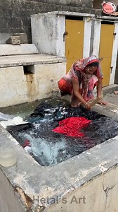 739K views · 2.8K reactions | A Village Woman Cleans Clothes the Traditional Way—Without a Washing Machine ✨ | Hetal's Art | Facebook