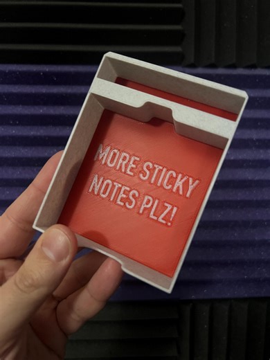 3D Printed Sticky Note Organizer | Desk Productivity Tool With Checklist Template - Etsy