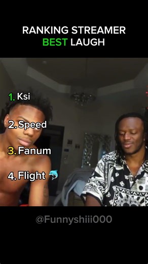 BEST clip at the end 😂😂 Ranking streamer laughs 😂.#shorts