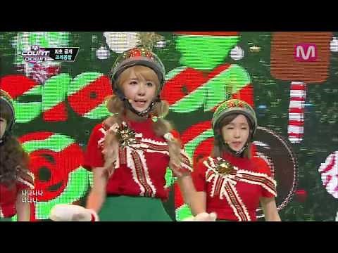 크레용팝_꾸리스마스 (Lonely Christmas by Crayon Pop@Mcountdown 2013.12.05)