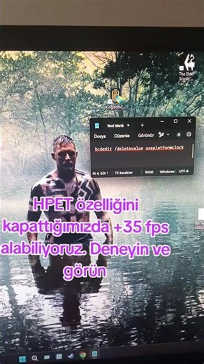 HPET özelligini tekrar açmak isteyenler için KOD: bcdedit /set useplatformclock true #fps #amd #pc