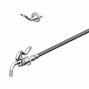 T&S B-0102-BKT Pot and Glass Filler Assembly with Wall Hook