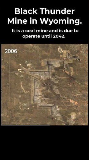 Black Thunder Coal Mine in Wyoming #usa #timelapse #wyoming #shorts