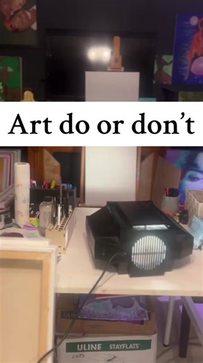 ✨Let’s talk about it!✨ I keep seeing comments on different posts saying, “You’re not a real artist if you use a projector to trace your images.” But honestly? I’ve never been one to follow rules when it comes to creating. Between balancing a full-time career, family, and my creative passions, I’m all about working smarter, not harder. Freehand sketching is beautiful, but sometimes I just don’t have the extra hours to spare, so I use a projector to save time and keep the flow going. What about yo