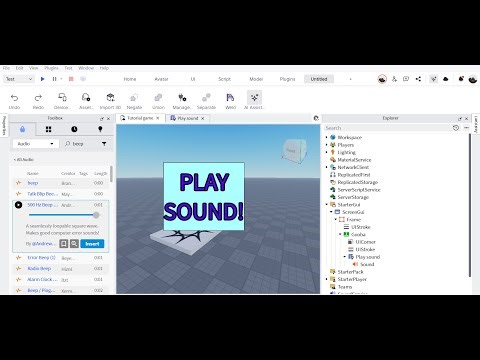 How to make a TextButton Play a sound for the local player In Roblox Studio