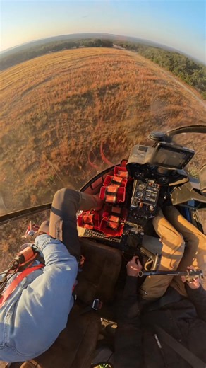 Cockpit view with audio is unmatched. So much unusable video. #robinsonhelicopter #R44 #deercapture #helicopter | Cult Crew