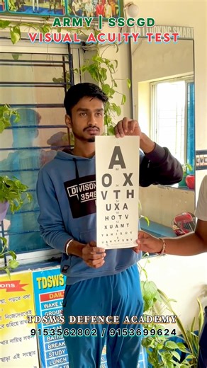 Eye Vision Test | Visual Acuity Test #medical #medicaltest #distancevisiontest #vision #armymedical