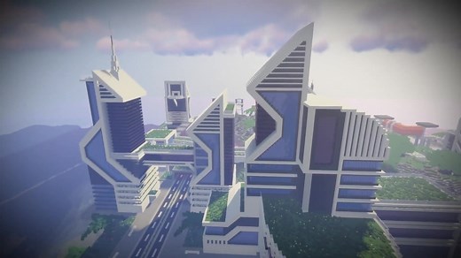 Minecraft Futuristic City House Tutorial - Build the Ultimate Modern Skyscraper!