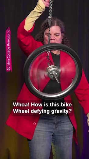 Gyroscopic Motion in a Spinning Bicycle Wheel – The Physics of Stability #GyroscopicEffect #BicyclePhysics #SpinningWheel #ScienceInMotion #PhysicsFun #STEM #foryou #Physics | House of Physics