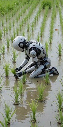 AI Robot Learns Rice Farming in Japan 🤖🌾 | Everyday with AI 🇯🇵