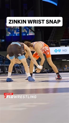 Rocklin Zinkin advances to the 2025 Junior Nationals finals with the help of a filthy wrist snap 💪 #fargo | FloWrestling