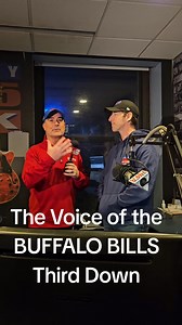 The Voice of the Buffalo Bills third down! Usually he keeps that for the stadium, but kicked off the morning with it lol #ClayModen #BuffaloNY | Country 106.5 WYRK