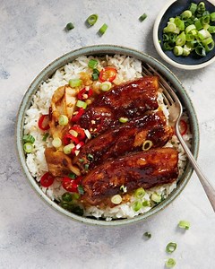 Sticky BBQ Pork Rice Bowl | Marion's Kitchen