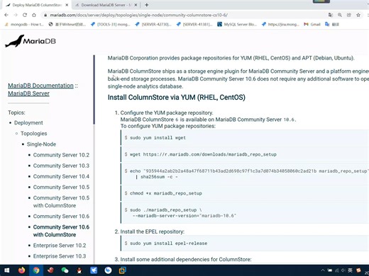 大数据 MariaDB Columnstore 数仓OLAP 安装与部署