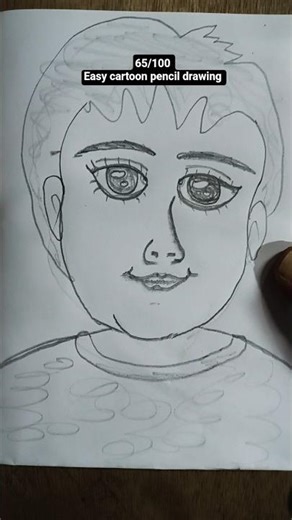 easy cartoon pencil drawing for beginners (65/100) #cartoon #drawing #easydrawing