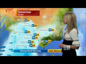 Nine News Melbourne - Weather 13/03/2009