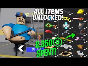 BARRY'S PRISON RUN OBBY HARD MODE - All Items Unlocked Roblox Update All Morphs Full Gameplay