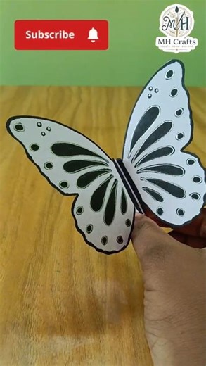 DIY Butterfly card for wishes 🦋 Trending wishes/visiting card ideas #diy #shorts #craft #art #cards