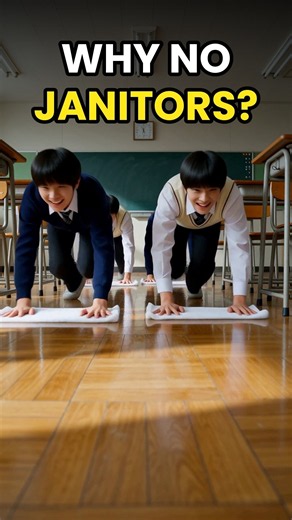 Why Japanese Schools Have No Janitors 🧹 #japan #school