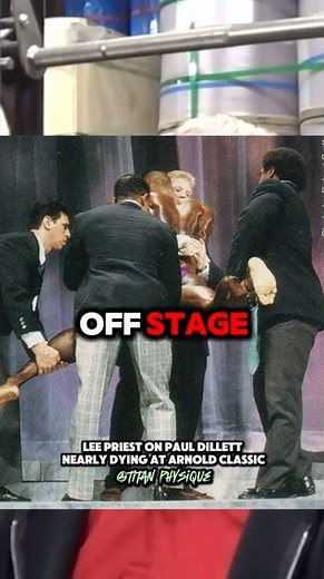 Lee priest on Paul Dillett nearly dying at Arnold classic 1994 stage from too much steroids 💉