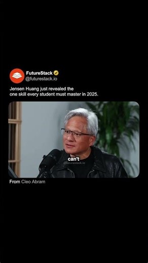 Jensen Huang just revealed the one skill every student must master in 2026.
