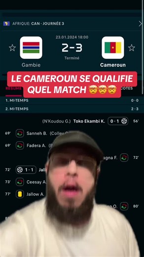 Le match historique de qualification du Cameroun en CAN