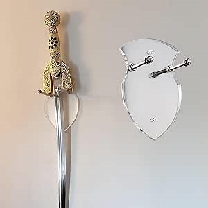 WANLIAN Sword Holder, Axe Holder, Sword Wall Mount, Acrylic Wall Mount for Sword and Axe Vertical Display and Decoration ( 1 pack)