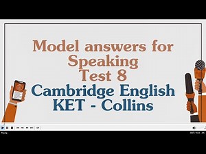 KET SPEAKING | CAMBRIDGE KET COLLINS | TEST 1 - 2ND EDITION | WITH SAMPLE ANSWERS