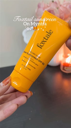 Foxtail sunscreen from Myntra 🦊 #skincare #unboxing #affordablefashion #bestsunscreens @myntra