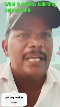 What is a Toolbox Talk? | Safety Tips for Every Workplace.