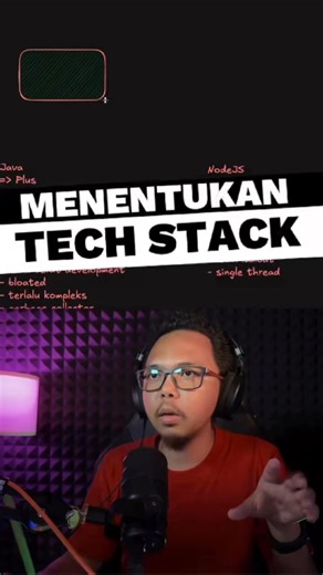 Programmer Zaman Now on Instagram: "Menentukan technology stack"