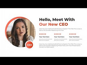 Animated PowerPoint Self Introduction Slide