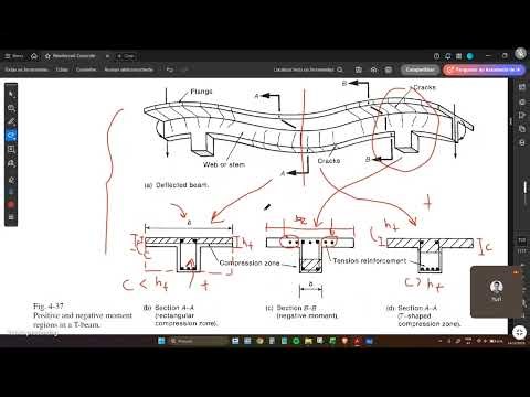 RC beam design (known flanged section) - class 8
