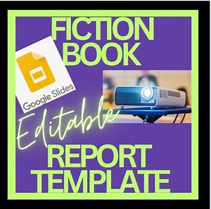 Fiction Book Report | Google Slides | Digital & Editable Template