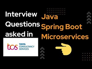 Real TCS Interview Questions | java Spring boot microservices