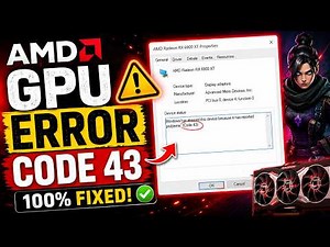 Windows has stopped this device because it has reported problems AMD code 43