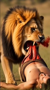 ohhh no 😱😱😱lion eating Man 😳😳😲😯