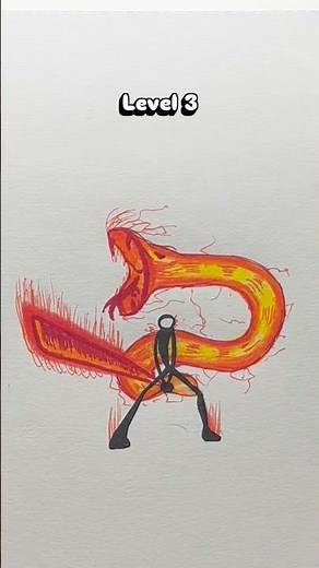 Legendary Stickman Levels 🔥 From Noob to GOD MODE ⚡ #drawing #beginnerarttips #creativetutorial