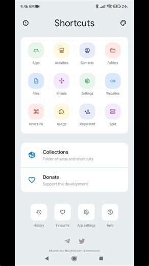 Shortcut maker android app